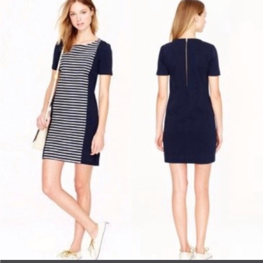 J. CREW Stripe Knit Shift Dress / Size 6 NWOT